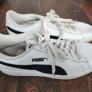 Puma White and Black Sneakers